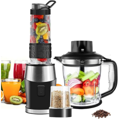 Blender Multifonction Waworio Mixeur 3 en 1