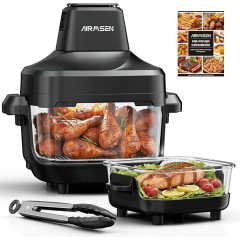 Friteuse À Air Portable en Verre AIRMSEN Af 01 EU