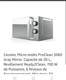 image client 10 Micro Ondes Grill Cecotec ProClean 3160