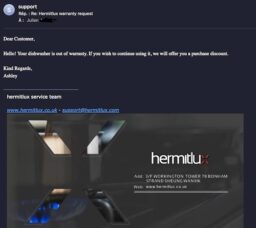image client 4 Lave vaisselle autonome Hermitlux Mini de comptoir