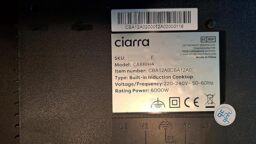 image client 7 Plaque induction encastrable Ciarra Cabbih3 C
