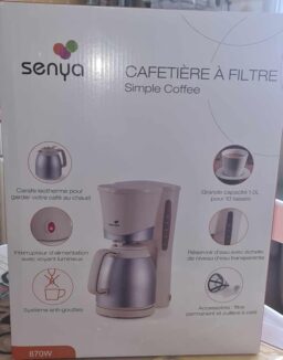 image client 8 Cafetiere Senya Isotherme Electrique Creme
