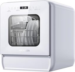 Image du fabricant 1 du AIRMSEN Mini Lave-vaisselle blanc