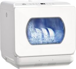 Image du fabricant 1 du HOMCOM Mini lave-vaisselle blanc