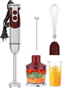 Image du fabricant 1 du Mixeur plongeant MegaWise rouge
