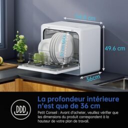 Image du fabricant 2 du AIRMSEN Mini lave-vaisselle compact