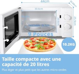 Image du fabricant 2 du Comfee' CM-M202CC(WH) micro-ondes blanc