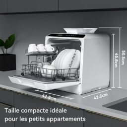Image du fabricant 2 du Hermitlux Mini-lave-vaisselle blanc