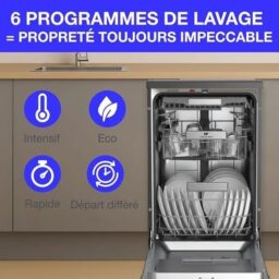 Image du fabricant 2 du Lave-vaisselle CELV1145B Continental Edison noir