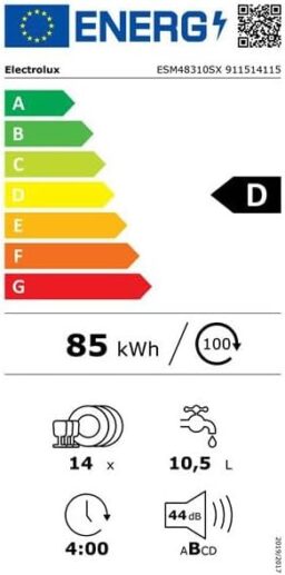 Image du fabricant 2 du Lave-vaisselle ESM48310SX 14 couverts