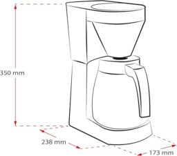 Image du fabricant 2 du Melitta Cafetière Easy Therm II blanche