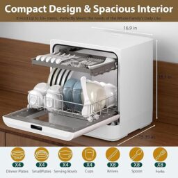 Image du fabricant 2 du Mini lave-vaisselle 800W portable