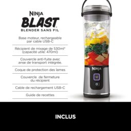 Image du fabricant 2 du Ninja Blast Blender portable noir