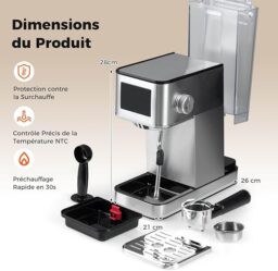 Image du fabricant 2 du RELAX4LIFE machine à expresso