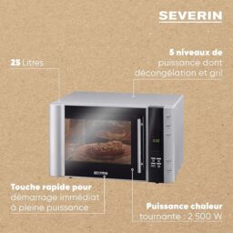 Image du fabricant 2 du SEVERIN Four micro-ondes 30L inox