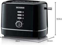 Image du fabricant 2 du SEVERIN Grille-pain AT 4321 Noir