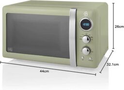 Image du fabricant 2 du Swan Retro Micro-ondes vert