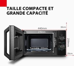 Image du fabricant 2 du Toshiba micro-ondes MW2-MM20P noir