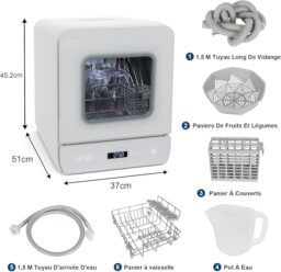 Image du fabricant 2 du YU YUSING Mini Lave-vaisselle