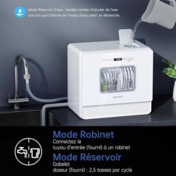 Image du fabricant 3 du AIRMSEN Mini lave-vaisselle compact