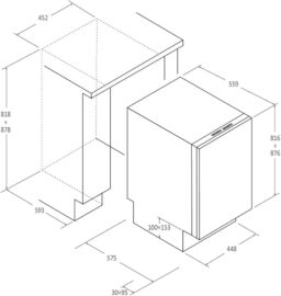 Image du fabricant 3 du Candy CDIH 1L949 lave-vaisselle