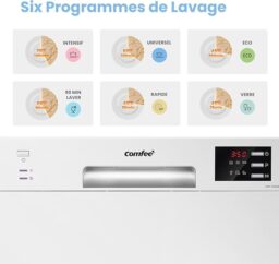 Image du fabricant 3 du COMFEE' TD602E-W lave-vaisselle blanc
