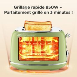 Image du fabricant 3 du Grille-pain rétro crème 2 tranches