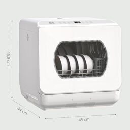 Image du fabricant 3 du HOMCOM Mini lave-vaisselle blanc