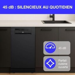 Image du fabricant 3 du Lave-vaisselle CELV1145B Continental Edison noir