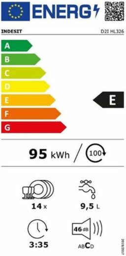 Image du fabricant 3 du Lave-vaisselle INDESIT D2IHL326