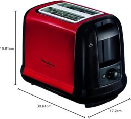 Image du fabricant 3 du MOULINEX Subito grille-pain rouge