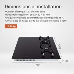 Image du fabricant 3 du Plaque cuisson mixte gaz induction