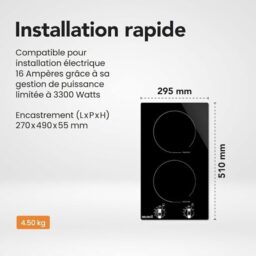 Image du fabricant 3 du Plaque induction 2 feux Beldeko