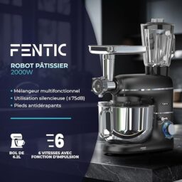 Image du fabricant 3 du Robot pâtissier 6 en 1 noir