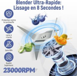 Image du fabricant 3 du Simplus Blender Mixeur 600ml blanc