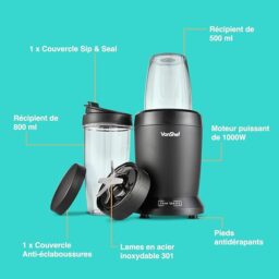 Image du fabricant 3 du VonShef Blender Smoothie noir