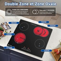 Image du fabricant 4 du AMZCHEF plaque vitrocéramique 4 feux