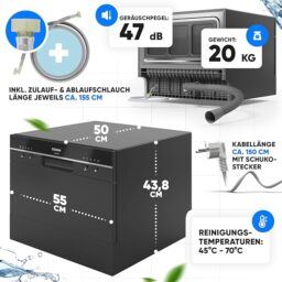 Image du fabricant 4 du Bomann Lave-vaisselle compact noir