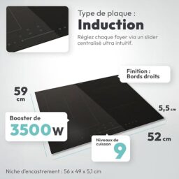 Image du fabricant 4 du CANDY Plaque induction noire