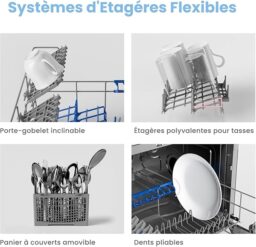 Image du fabricant 4 du COMFEE' TD602E-W lave-vaisselle blanc