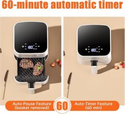 Image du fabricant 4 du DEIME Air Fryer compact blanc