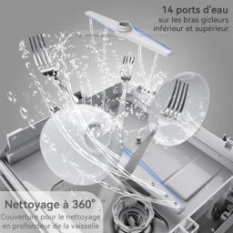 Image du fabricant 4 du Hermitlux Mini-lave-vaisselle blanc