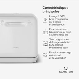 Image du fabricant 4 du Klarstein Aquatica mini lave-vaisselle