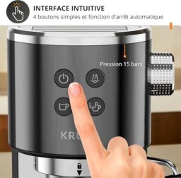 Image du fabricant 4 du Krups Virtuoso+ machine expresso noire