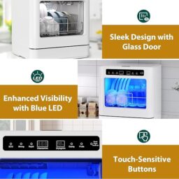 Image du fabricant 4 du Mini lave-vaisselle 800W portable