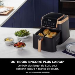 Image du fabricant 4 du Ninja Air Fryer MAX PRO noir cuivre