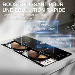 Image du fabricant 4 du Plaque induction 2 feux noire