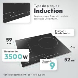 Image du fabricant 4 du Plaque induction Candy 3 zones