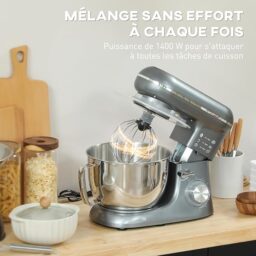 Image du fabricant 4 du Robot pâtissier HOMCOM argent
