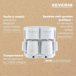 Image du fabricant 4 du Severin Cafetière Filtre Isotherme Duo